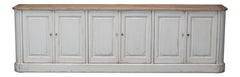 Provincial Living White Sideboard (6 Door) - Ornate Home