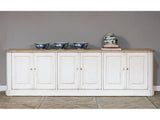 Provincial Living White Sideboard (6 Door) - Ornate Home