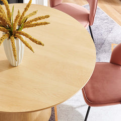 Provision Oak 47" Round Dining Table - Ornate Home