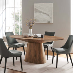 Provision Walnut 75" Oval Dining Table - Ornate Home