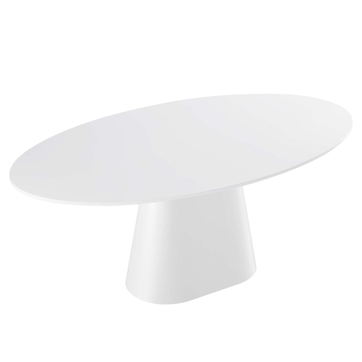 Provision White 75" Oval Dining Table - Ornate Home