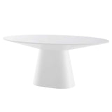 Provision White 75" Oval Dining Table - Ornate Home