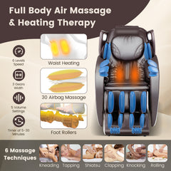 Provox 27-Comfort Full Body Massage Chair with SL Track Airbags Heating - Ornate Home