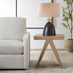 Pruitt Woodtone Modern Accent Table - Ornate Home