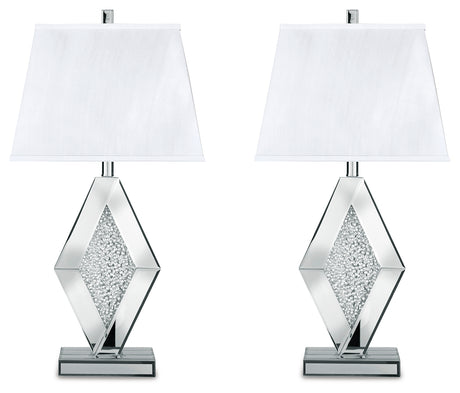 Prunella Silver Table Lamp (Set of 2) - Ornate Home