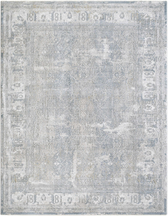 Pryce Blue Gray Thick Luxe Boutique Rug - Ornate Home