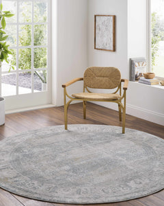 Pryce Blue Gray Thick Luxe Boutique Rug - Ornate Home