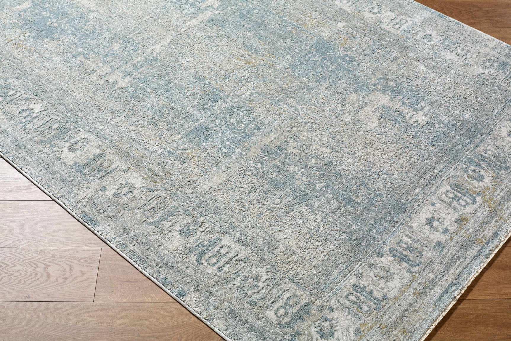 Pryce Blue Gray Thick Luxe Boutique Rug - Ornate Home