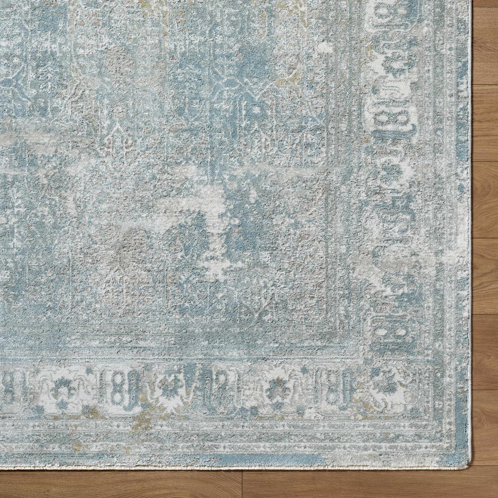 Pryce Blue Gray Thick Luxe Boutique Rug - Ornate Home