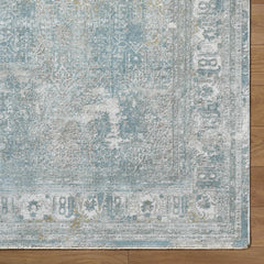 Pryce Blue Gray Thick Luxe Boutique Rug - Ornate Home