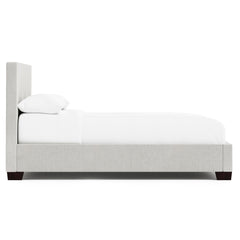 Pryce Light Gray Queen Panel Bed - Ornate Home