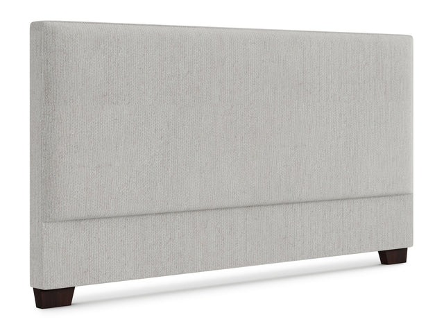 Pryce White/Cream Fabric Headboard King - Ornate Home