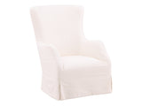 Pryce White Occasional Chair - Ornate Home