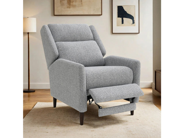Psyche Gray Pushback Recliner - Ornate Home