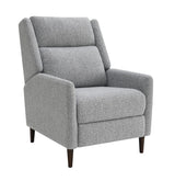 Psyche Gray Pushback Recliner - Ornate Home