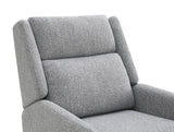Psyche Gray Pushback Recliner - Ornate Home