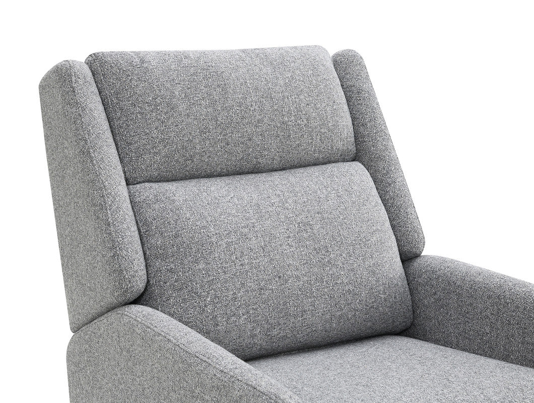 Psyche Gray Pushback Recliner - Ornate Home