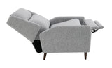 Psyche Gray Pushback Recliner - Ornate Home