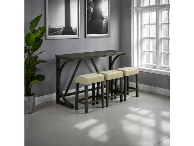 Ptolema Brown/Beige 4 Pc. Counter Ht. Table Set - Ornate Home