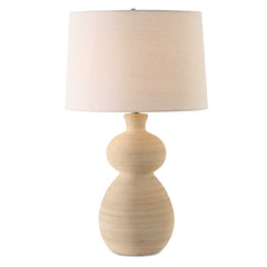 Pueblo Fired Clay Brown Table Lamp - Ornate Home