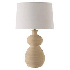 Pueblo Fired Clay Brown Table Lamp - Ornate Home