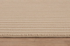 Puff Beige Ribbed Ultra Soft Plush Non Slip Washable Area Rugs - Ornate Home