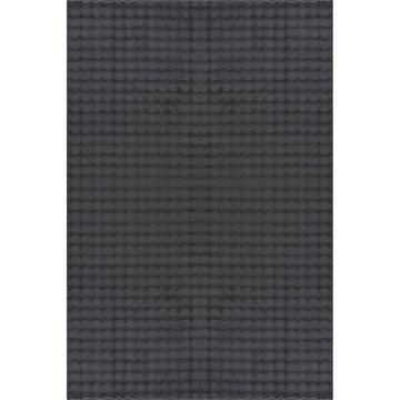 Puff Dark Gray Checkered Ultra Soft Plush Non Slip Washable Area Rugs - Ornate Home