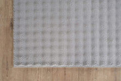 Puff Gray Checkered Ultra Soft Plush Non Slip Washable Area Rugs - Ornate Home