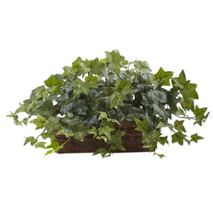 Puff Ivy w/Ledge Basket - Ornate Home