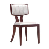 Pulitzer Dining Chair (Set of Two) in Silver and Walnut - Ornate Home