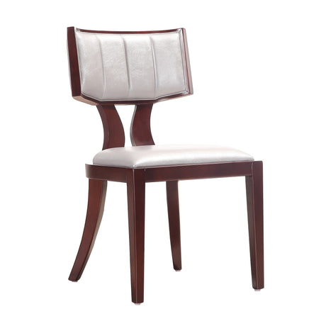 Pulitzer Dining Chair (Set of Two) in Silver and Walnut - Ornate Home