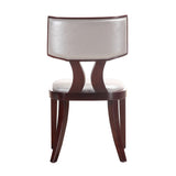 Pulitzer Dining Chair (Set of Two) in Silver and Walnut - Ornate Home
