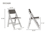 Pullman Folding Dining Chair in Nature Cane (set of 2) - Ornate Home