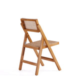 Pullman Folding Dining Chair in Nature Cane (set of 2) - Ornate Home