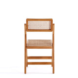Pullman Folding Dining Chair in Nature Cane (set of 2) - Ornate Home