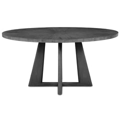 Pulsar Gray Walnut Round Dining Table - Ornate Home