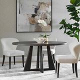 Pulsar Gray Walnut Round Dining Table - Ornate Home