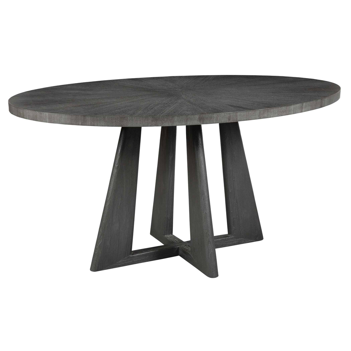 Pulsar Gray Walnut Round Dining Table - Ornate Home