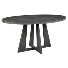 Pulsar Gray Walnut Round Dining Table - Ornate Home