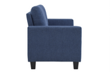 Puralis Blue Loveseat - Ornate Home