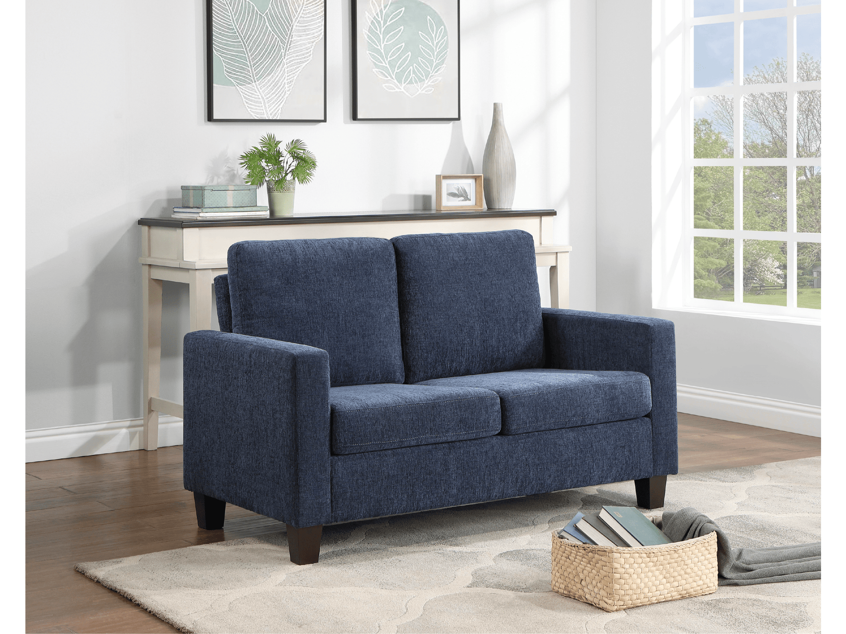 Puralis Blue Loveseat - Ornate Home
