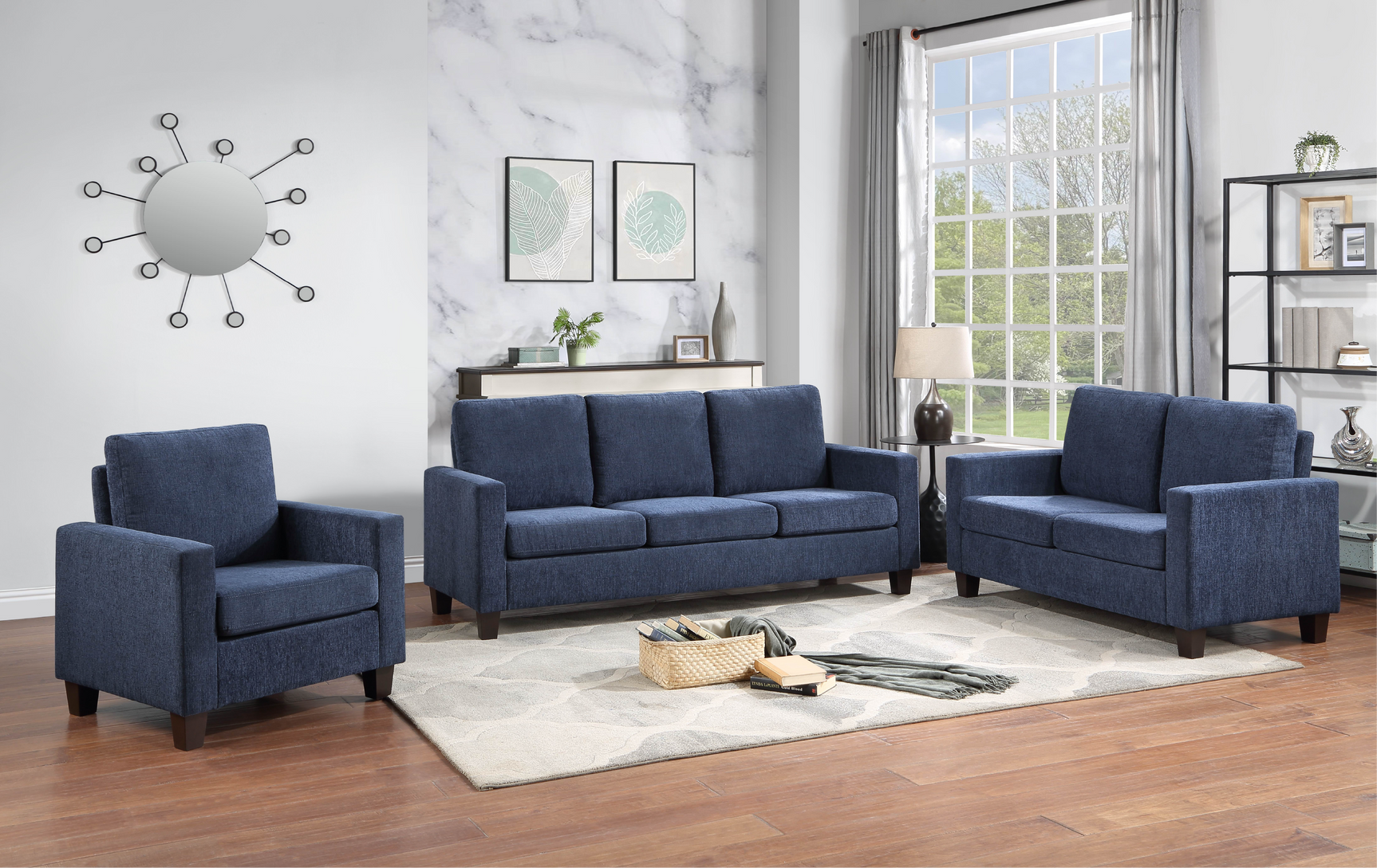 Puralis Blue Sofa - Ornate Home