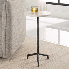 Puritan White Marble Drink Table - Ornate Home