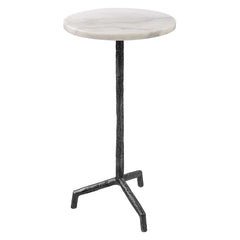 Puritan White Marble Drink Table - Ornate Home