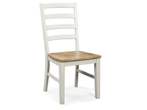 Purlaney Antique White/Natural Dining Room Side Chair (Set of 2) (Online Special Price) - Ornate Home