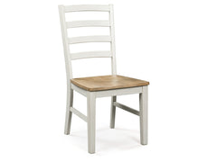 Purlaney Antique White/Natural Dining Room Side Chair (Set of 2) - Ornate Home