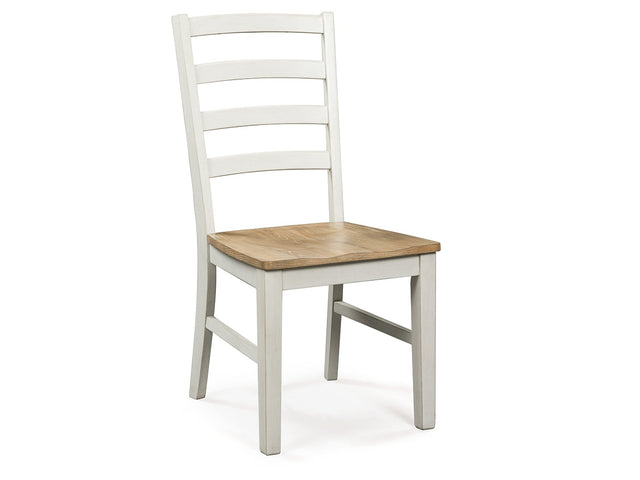 Purlaney Antique White/Natural Dining Room Side Chair (Set of 2) - Ornate Home