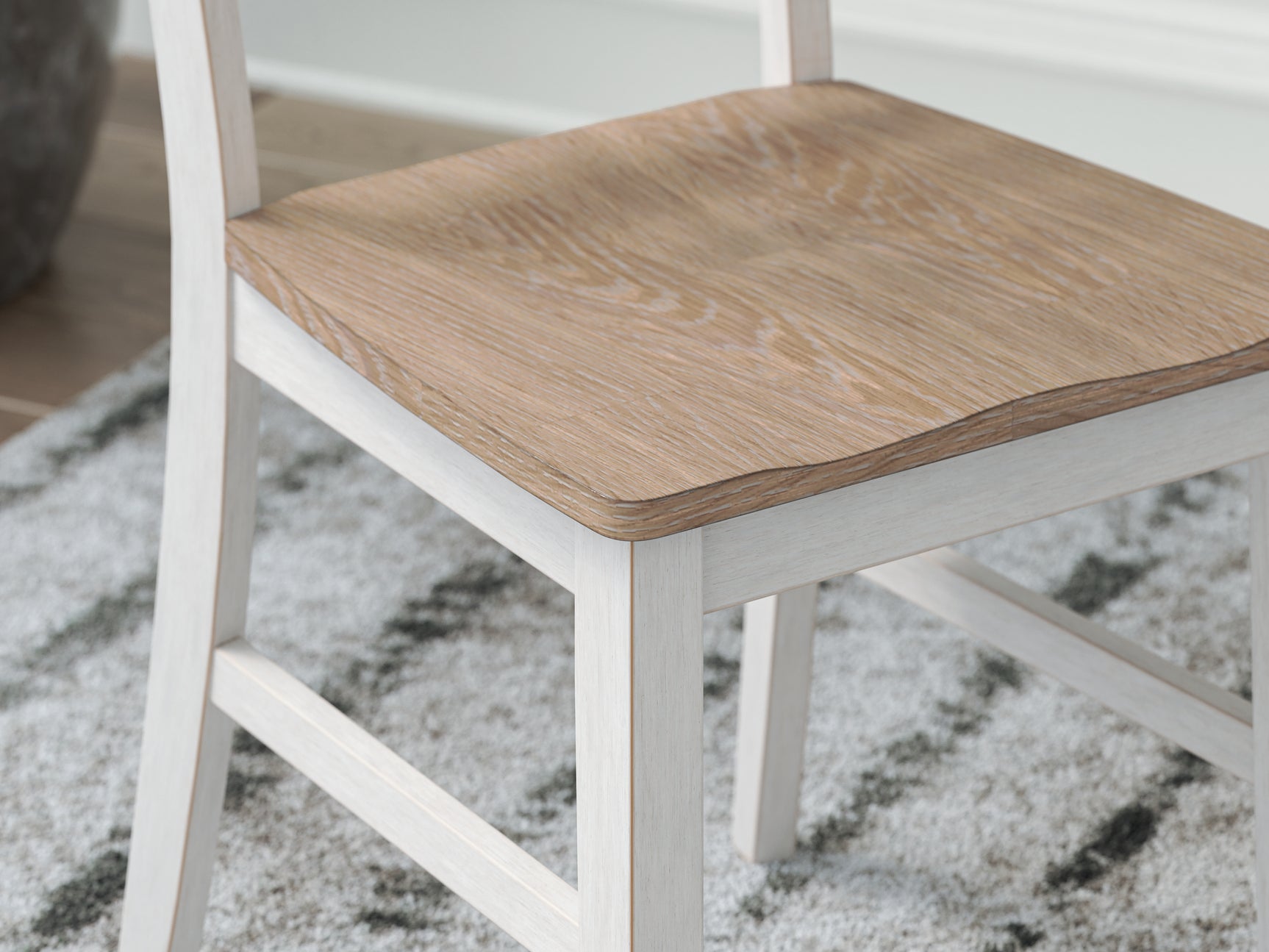 Purlaney Antique White/Natural Extension Dining Table and 8 Chairs (Online Special Price) - Ornate Home