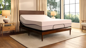 Purple Charcoal King Adjustable Base Bed Frame - Ornate Home