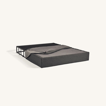 Purple Low Profile 5" Gray Cal King Flat Foundation - Ornate Home